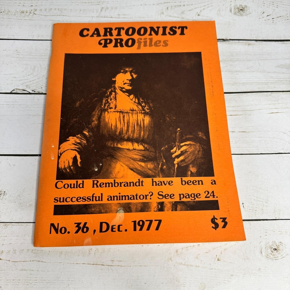 Cartoonist PROfiles No. 36 Dec 1977 Rembrandt Animator Schultz Disney Circus VTG - Picture 1 of 6